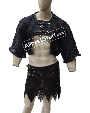 8 mm Chainmail Voider and Skirt Combo Flat Ring